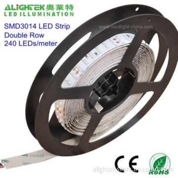 Double Line Smd 3014 Flexible Led Strip Light 240 Led/meter 1200 Leds/roll 
